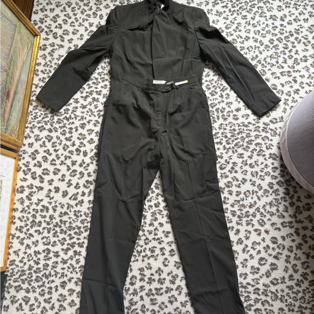 Women's Black Calvin Klein Suit